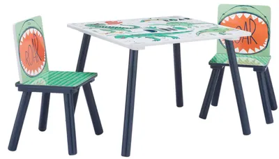 Set pentru copii masă cu 2 scaune Ginger Home - Dinozaur