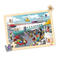 Set de 4 puzzle-uri din lemn