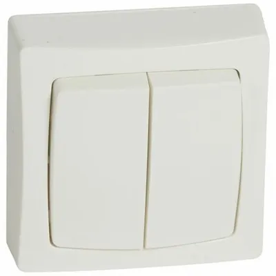 Intrerupator Cap-Scara Dublu Pt 10a Alb