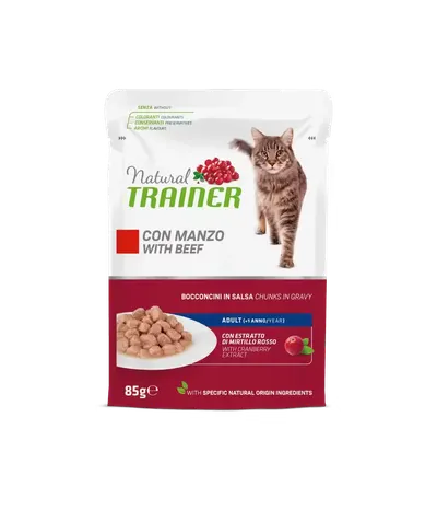 Hrana Umeda Pisici, Natural Trainer, Vita in Sos, 85 g
