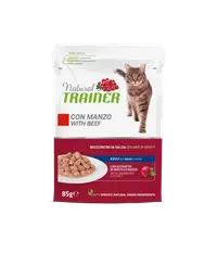 Hrana Umeda Pisici, Natural Trainer, Vita in Sos, 85 g