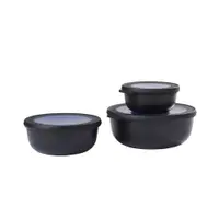 Caserole pentru alimente 3 buc. Nordic black – Mepal