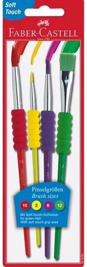 Set pensule pentru pictură în blister Faber Castell - № 10, 2, 6 si 12