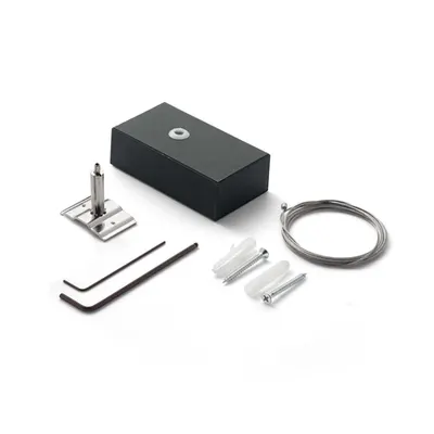 Fluo Kit Single Steel Cable 2 Mt + Bk Ceiling Cup