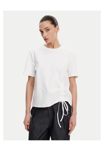 Tricou dama culoare alba - bumbac