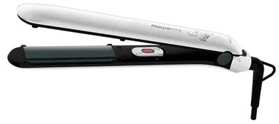 Placă de păr Rowenta - Easyliss Pure Collection, SF1628F0, 200°C, înveliș ceramic-turmalină, alb/negru