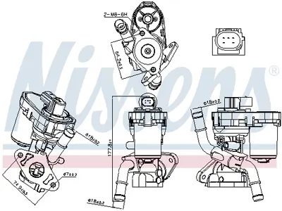 Supapa Egr Potrivit Fiat Ducato; Ford Transit, Transit Tourneo 2.2d-3.2d 04.06