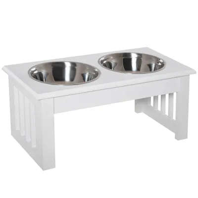PawHut boluri hrana animale, suport inclus, 44x24x15cm | Aosom Romania
