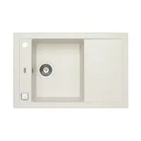 Chiuveta bucatarie compozit cu picurator alb mat Alveus Formic 30