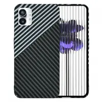 Husa pentru Nothing Phone (1), Techsuit, Carbonite FiberShell, Neagra Gri