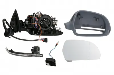 Oglinda dreapta electrica, asferic, incalzita, grunduita, pliabila electric AUDI A6, A6 ALLROAD intre 2008-2011