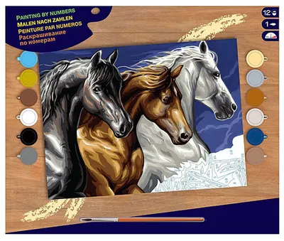 Set creativ de desen KSG Crafts - Cai salbatici