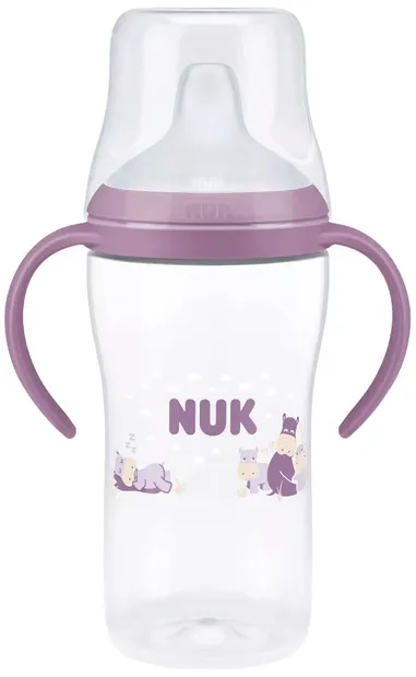 Biberon NUK Perfect Match - Cu duză de suc, TC, РР, 260 ml, hipo, violet