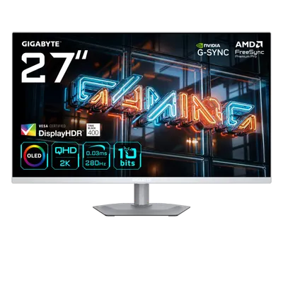 Monitor Gaming GIGABYTE MO27Q2A ICE, 27", 2560 x 1440 pixeli, Black