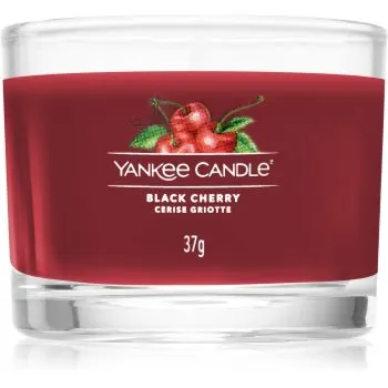 Yankee Candle Black Cherry lumânare votiv glass