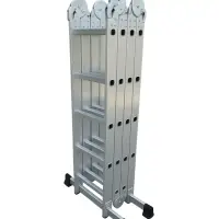 Scară pliabilă multifuncțională din aluminiu – Model KMP405B (4x5 trepte)