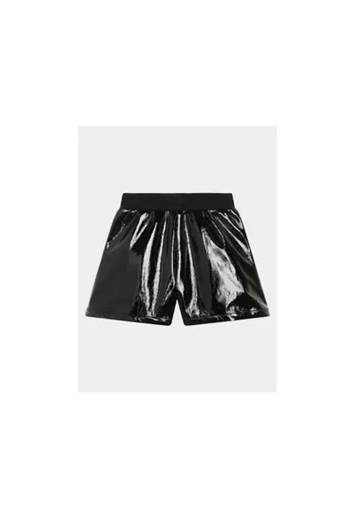 Pantaloni scurti fete - 303051204 - Poliester - Negru - Negru