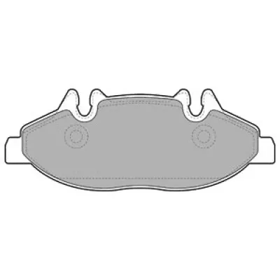 Set placute frana, frana disc DELPHI LP1947