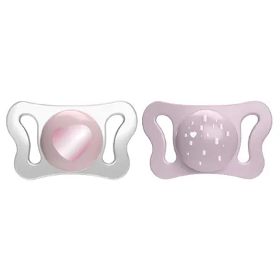 Suzeta Chicco PhysioForma Micro, 2 bucati, pink, 0-2luni