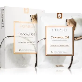 FOREO Farm to Face Sheet Mask Coconut Oil mască textilă nutritivă