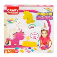 Set de modelare din plastilina, Crafy, Unicorn, 11 piese, 200 g
