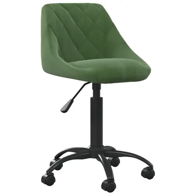 Gossi scaun de birou pivotant, verde inchis, catifea