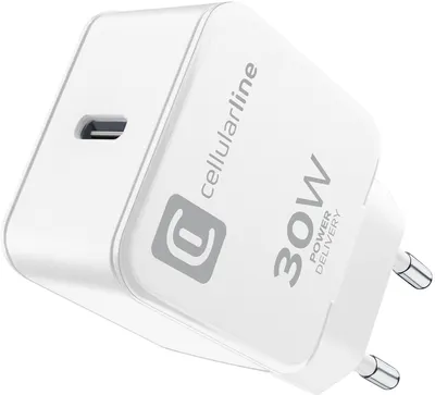 Încărcător Cellularline - The One PD, USB-C, 30W, alb