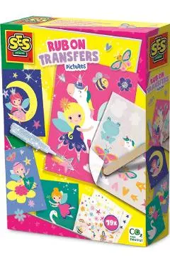 Set creativ felicitari: Rub on Transfers Pictures