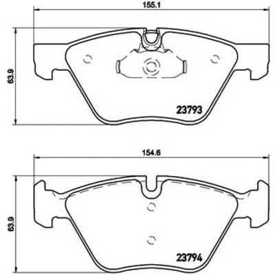 Set placute frana, frana disc BREMBO P 06 057