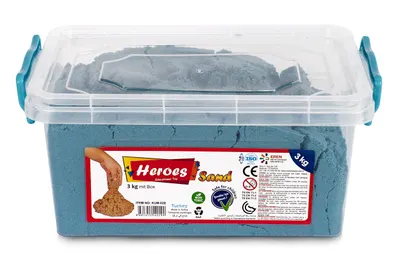Nisip de joacă Heroes - Albastru, 3000 g
