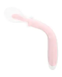 Lingurita flexibila din silicon Ultrasoft Training Spoon Pink