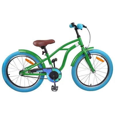 vidaXL Bicicletă pentru Copii 22 Inci pentru 7-12 ani Verde