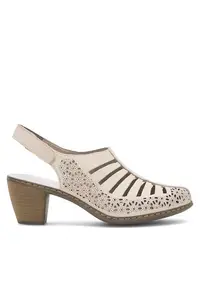 Botine dama - Bej - Piele naturala 40959-60
