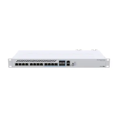 Switch cu 8 porturi Gigabit MikroTik CRS312-4C+8XG-RM, 4 porturi Combo 10G/SFP+, 1 port consola RJ45, cu management