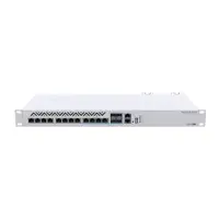 Switch cu 8 porturi Gigabit MikroTik CRS312-4C+8XG-RM, 4 porturi Combo 10G/SFP+, 1 port consola RJ45, cu management