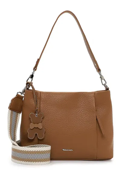 Geanta de piele ecolgoica cu bareta ajustabila - Caramel