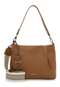Geanta de piele ecolgoica cu bareta ajustabila - Caramel