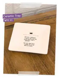 Tavita ceramica pentru monede - More than a princess