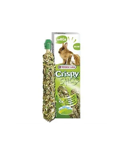 VERSELE-LAGA Mega Sticks Rabbits-Guinea Pigs Green Meadow Recompense pentru iepuri si pocursori de Guineea, cu papadie si iarba 140 g