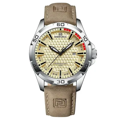 Ceas Bărbați Naviforce 8023 Maro - Design Luxury, Funcții Multiple, Afișaj Luminos, Rezistent la Apă 3ATM