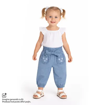 Pantaloni copii Chicco, Turcoaz, 01858-70MFCO