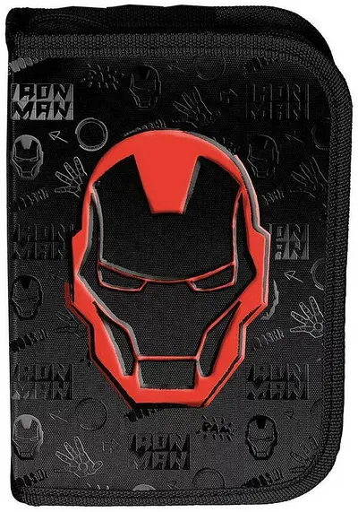 Penar școlar echipat Paso Iron Man - Mask, 1 fermoar