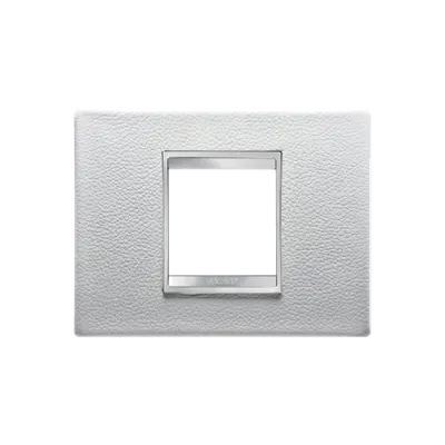 Placa ornament Chorus LUX - LEATHER - 2 module- WHITE - CHORUS