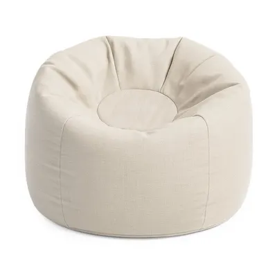 Fotoliu puf pentru copii crem Outzy – Meowbaby