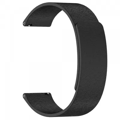 Curea Techsuit W074 pentru Huawei Watch / Garmin Watch Series, 18mm, Neagra