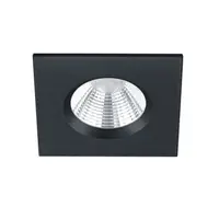 650610132 Spot incastrat Zagros patrat 5.5W LED 345lm 3000K Negru mat IP65