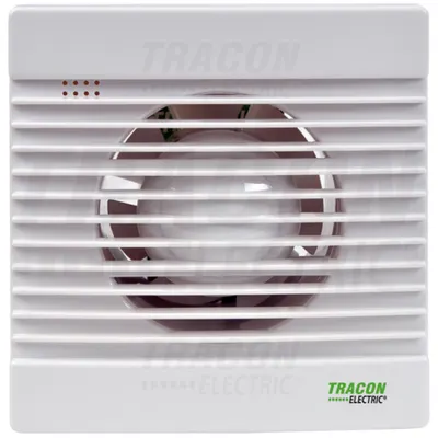 Ventilator de baie, rulment cu bile,temporizator, jaluzele v VF100-BTS 230 VAC, 15W, 80 m3/h, 33 dB,100 mm