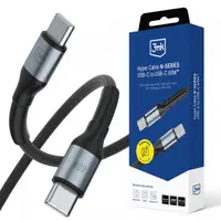 Cablu Date si Incarcare USB-C - USB-C 3MK Hyper N, 60W, 0.5m, Negru