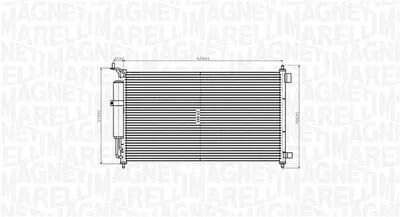 Condensator climatizare (cu uscator) potrivit NISSAN JUKE, MICRA C+C III, MICRA III, NOTE, TIIDA 1.0-1.8 01.03-12.19