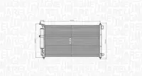 Condensator climatizare (cu uscator) potrivit NISSAN JUKE, MICRA C+C III, MICRA III, NOTE, TIIDA 1.0-1.8 01.03-12.19